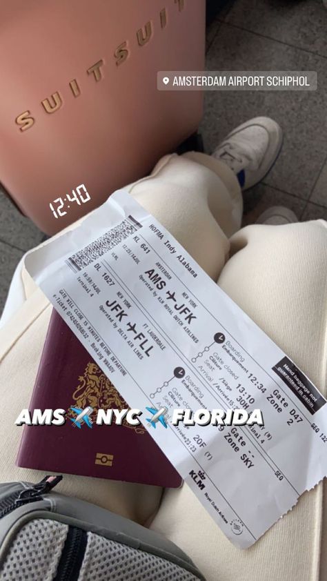 Jfk Airport New York, Florida Airport, Amsterdam Airport, Amsterdam Airport Schiphol, Miami Airport, E Ticket, Miami International Airport, Travel Vibes, Dream Vision Board