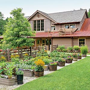 Edible Container Garden Rock Garden Landscaping, Have Inspiration, Container Gardening Vegetables, Vegetable Garden Design, Container Garden, Veggie Garden, Farm Gardens, Edible Garden, Raised Garden Beds