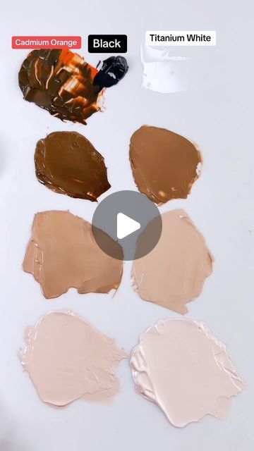 Skin Tone Colour Mixing, Skin Tone Paint Mixing, Mixing Skin Tones Acrylic, How To Mix Skin Tones Paint, How To Make Skin Colour, How To Make Skin Color Paint, Skin Color Mixing Chart Acrylic, How To Paint Skin, Skin Tones Painting