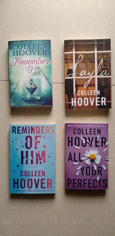 Colleen Hoover book collection Coleen Hoveer All Books, Colleen Hoover Book, Colleen Hoover Books, November 9th, Book Things, It Ends With Us, Colleen Hoover, Girl Reading, He Is Able