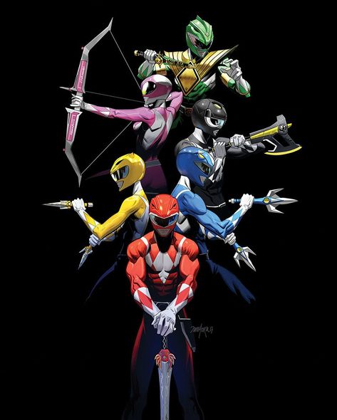 Gambit Wallpaper, Power Rangers Poster, 90s Cartoon Shows, Power Rangers Comic, Dan Mora, Power Rangers Megazord, Power Rangers Fan Art, Power Rangers Samurai, All Power Rangers