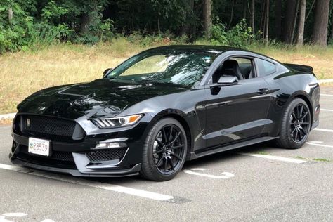 For Sale: 2017 Ford Mustang Shelby GT350 (Shadow Black, 5.2L "Voodoo" V8, 6-speed, 7K miles) 2017 Ford Mustang Gt, 2017 Mustang Gt, Blacked Out Mustang, Ford Mustang Gt Black, Black Ford Mustang, Black Mustang Gt, Mustang Black, Sports Cars Mustang, 2017 Mustang