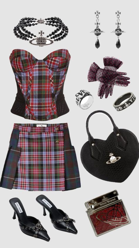 Vivienne Westwood outfit #outfitinspo Westwood Outfit, Vivienne Westwood Outfit, Vivienne Westwood Punk, Vivienne Westwood Designs, Plus Size Aesthetic Outfits, Vivienne Westwood Fashion, Spain Outfit, Barbie Wardrobe, Themed Outfits