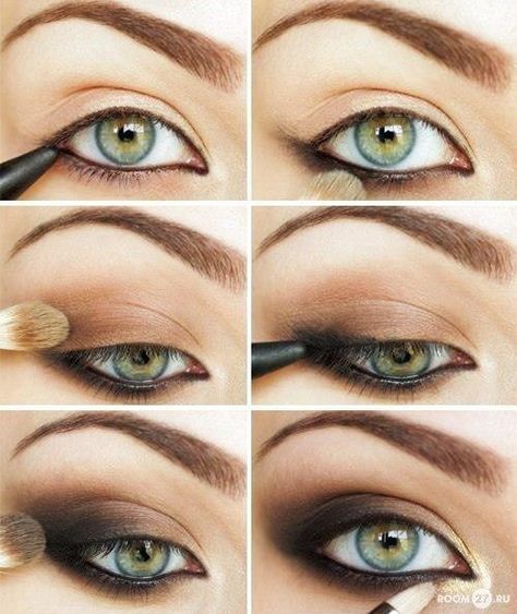 Makeup Tutorials... Not that I have green eyes, but I bet it would look good for blur eyes also! Machiaj Smokey Eyes, Smoky Eye Makeup Tutorial, Mekap Mata, Makeup Tip, Linda Hallberg, Smink Inspiration, Brown Makeup, Beauty Make-up, Makijaż Smokey Eye