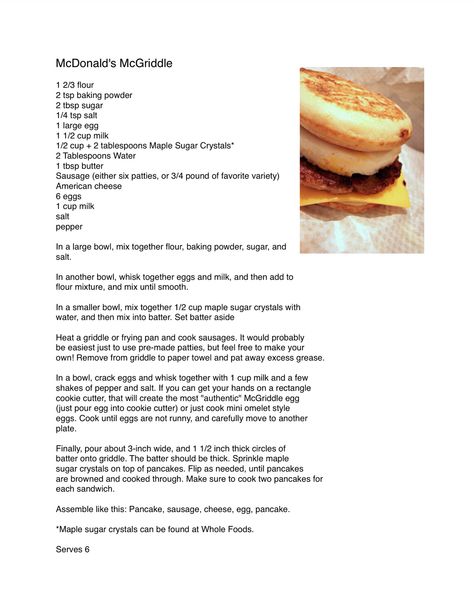 Mcdonalds Mcgriddle Recipes, How To Make Mcgriddles At Home, Mcdonald's Mcgriddle Recipe, Copycat Mcgriddle Recipe, Mcdonald’s Recipes, Diy Mcgriddle, Mcdonald's Recipes, Copycat Mcgriddle, Diy Mcgriddle Breakfast Sandwiches