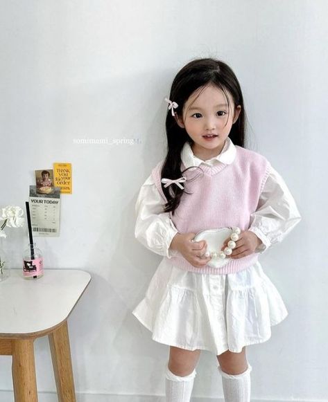 #KidsFashion #CuteKidsOutfits #MiniFashionistas #KidsStyle #TrendyKids #LittleFashionistas #KidsClothing #StylishKids #KidsOOTD #KidsWardrobe Korean Baby Girl Outfit, Korean Baby Outfits, Korean Kids Fashion, Korean Baby Girl, Magical Childhood, Crochet Gift Ideas, Kids Outfits Daughters, Kids Fashion Blog, Cute Asian Babies