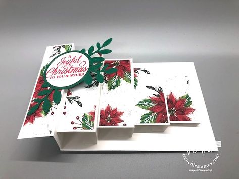 Z Fold Pop Up Block Card Tutorial, Pop Up Block Card Tutorial, Gina K Blizzard Cards, Z Fold Pop Up Block Card, Funfold Handmade Cards, Pop Up Block Card, Pop Up Cards Diy Templates, 3 D Cards, Pop Up Christmas Cards Diy