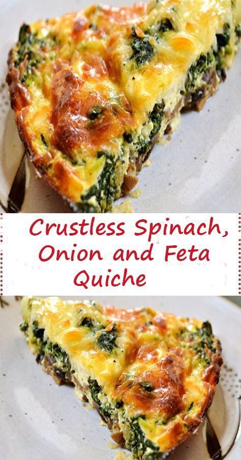 Quiche Recipes Healthy, Quiche Recipes Crustless, Vegetable Quiche Recipes, Feta Quiche, Spinach Quiche Recipes, Vegetable Quiche, Breakfast Quiche Recipes, Quiche Recipes Easy, Spinach Quiche