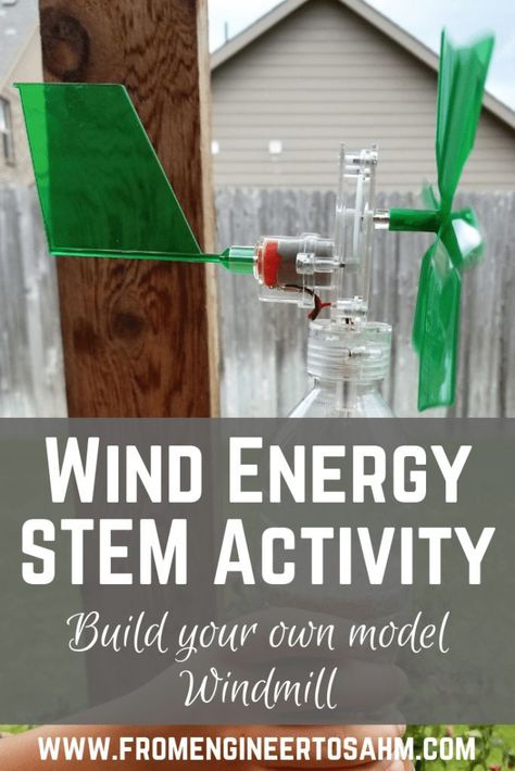 A fun STEM activity to teach kids about wind energy by building a windmill! Kids will learn how wind energy turns into electrical energy, and about what a generator does. Wind Energy Projects For Kids, Wind Power Generator, Fun Stem Activities, Collaborative Classroom, Gifted Students, Teaching Stem, Jedi Training, Math Activities For Kids, Stem Activity