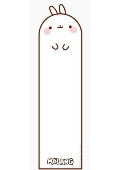 Molang Bookmark, Book Mark Templates, Book Markers Ideas Diy, Diy Crafts Pencil Case, Birthday Cake For Women Elegant, Back Workout Routine, Collage Photo Frame Design, Penanda Buku, Clay Keychain