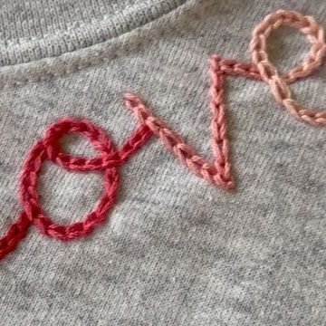 Diy Clothing Embroidery Courses | Hand Embroidery Kits on Instagram: "Happy #SIPsunday! SIPsunday means Stitch in Progress Sunday and it’s a promise to spend at least 30 minutes a week on a fun embroidery project, sippin on something you love and enjoying some quiet me time! This week I made a Valentine’s Day sweatshirt. I plan to add some hearts sometime this week, or maybe my boys names on the sleeve! What are you stitching on this week? Also.. should I make this neckline love design a pattern?! Let me know🩷❣️ Looking to learn how to do this? Check out my page for more information about my beginner clothing embroidery course!" Valentines Day Embroidery, Fun Embroidery, Clothing Embroidery, Boys Names, Happy Hearts Day, Hand Embroidery Kits, Heart Day, Handmade Valentine, Diy Clothing