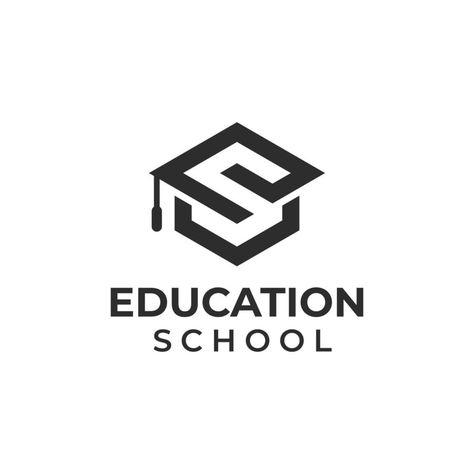 Online Education Logo, Education Logo Design, Education School, Education Logo, School Logo, Letter E, Logo Banners, Cityscape Photos, Logo Design Template