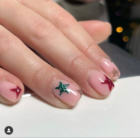 Grey Christmas Nails, Christmas Nails Gel, Short Christmas Nails, Blue Christmas Nails, Biab Nails, Red Christmas Nails, Magic Nails, Hippie Nails, Christmas Gel Nails