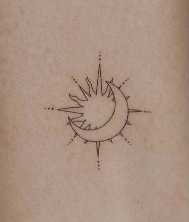 Coraline Flash Tattoo, Coraline Flash, Flash Tattoo Ideas, Chest Neck Tattoo, Celestial Symbols, Inspo Tattoo, Stile Kylie Jenner, Feel Deeply, Sun And Moon Tattoo