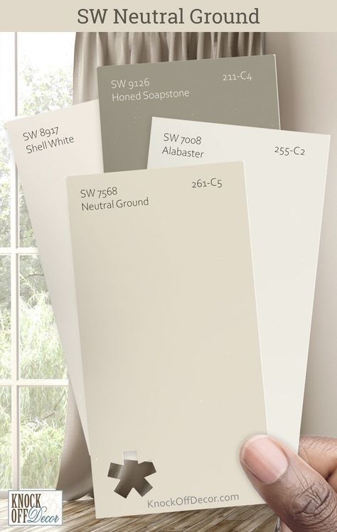 Sw Neutral Ground, Sherwin Williams Neutral Ground, Sherwin Williams Neutral, Warm Whites, Indoor Paint, Paint Color Inspiration, Tranquil Retreat, Neutral Paint Colors, Sherwin Williams Paint Colors