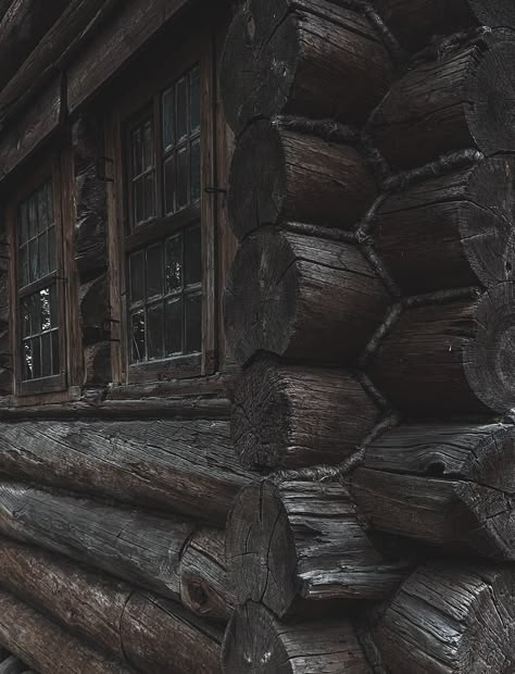 Horror Cabin Aesthetic, Cabin In The Woods Aesthetic Dark Interior, Cabin Dark Interior, Creepy Cabin Aesthetic, Hunter Cabin, Haunted Cabin Aesthetic, 1800s Cabin, Woodsman Aesthetic, Timber Aesthetic