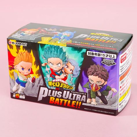 Set this super cute My Hero Academia miniature figure on your desk! It comes from the My Hero Academia Plus Ultra Battle which showcases My Hero Academia characters in battle poses. Try to collect all six figures in the series.  Re-Ment miniatures are known for their meticulous attention to detail. They're super  By or Cute My Hero Academia, My Hero Academia Plus Ultra, Battle Poses, Mha Merch, Nejire Hado, Mirio Togata, Mha Memes, Tamaki Amajiki, Pen Stand