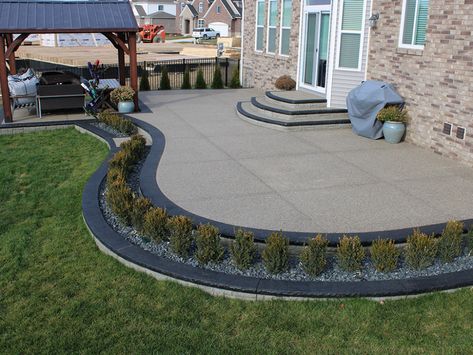 Exposed Aggregate Patio, Driveway Concrete, Aggregate Patio, Decorative Concrete Patio, Exposed Aggregate Concrete, Aggregate Concrete, Cement Patio, Concrete Patios, Concrete Patio Designs