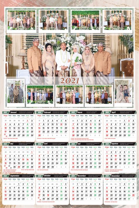 template kalender dinding 2021 untuk banyak foto Photo Wall, Frame, Canvas, Wall, Quick Saves, Home Decor, Home Décor