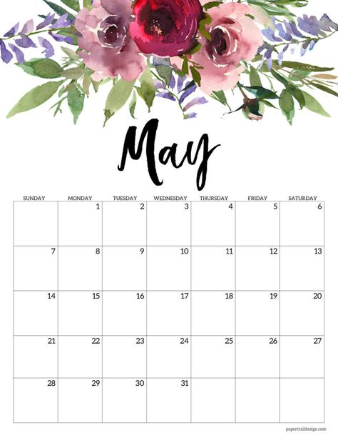 Print this May 2023 floral calendar page for free and start planning your month. Calendar 2023 May, Free Printable Calender, Calender Printables, May Calendar, Paper Trail Design, Free Printable Calendar Templates, Floral Calendar, Morning Friday, Classroom Banner