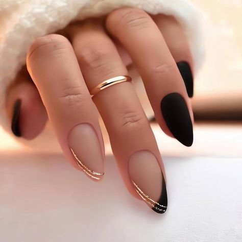 French Dip Powder Nails Almond, Trending French Nails 2024, Short French Tip Acrylic Nails Fall Colors, Nail Winter 2024 Trends, Boss Lady Nails, Almond Engagement Nails, Nude Nails Black Design, Nails For Black Tie Event, Nail Inspiration Summer 2024 Square