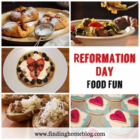 Reformation Party Food, Reformation Day Food Ideas, Reformation Day Snacks, Reformation Day Party Food, Reformation Day Party Ideas, Reformation Day Decorations, Reformation Day Food, Reformation Day Activities, Reformation Party Ideas