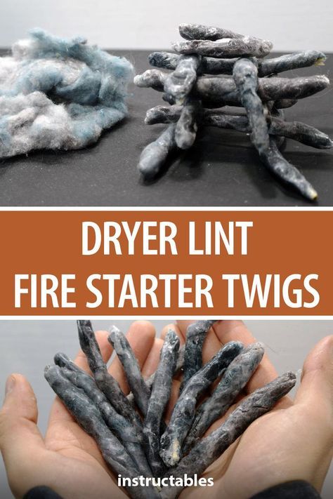 Lint Fire Starter, Camping Hacks With Kids, Fire Starters Diy, 1000 Lifehacks, Camping Desserts, Camping Hacks Diy, Survival Life Hacks, Bushcraft Camping, Fire Starter