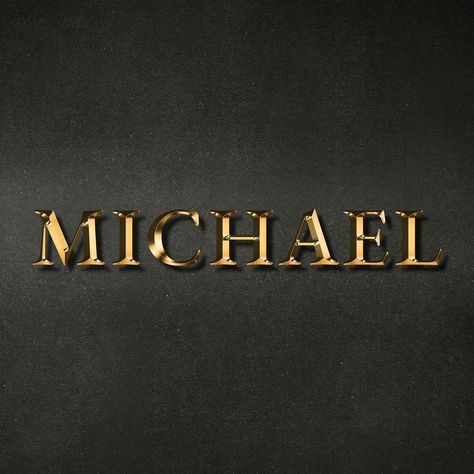 Michael golden name typography design element | free image by rawpixel.com / HwangMangjoo Michael Wallpaper, Michael Vey, Michael Name, Name Typography, F Names, Liverpool Wallpapers, Instagram Illustration, Free Illustration Images, David Michael