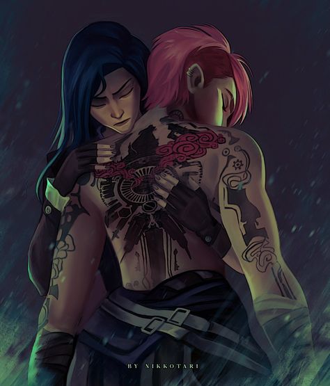 Nikola 🤍 COMMS CLOSED ( 5/5) (@nikkotari) on X Caitlyn X Vi, Caitlyn And Vi, Vi Cosplay, Vi League Of Legends, Jinx League Of Legends, Gaming Tattoo, City Painting, Horse Life, Couple Cartoon