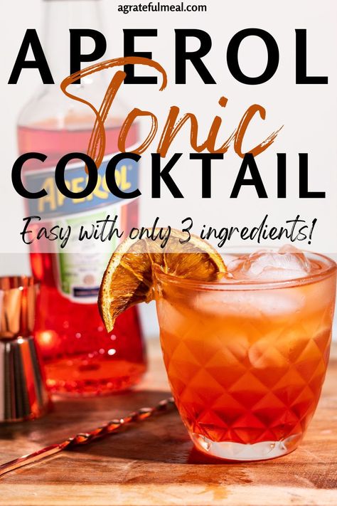 Gin And Aperol Cocktail, Tonic Water Drinks Cocktails, Aperol Recipes, Aperol Cocktail Recipes, Woodford Reserve Cocktails, New Years Eve Cocktails, Spooky Punch, Aperol Drinks, Gin And Tonic Recipe