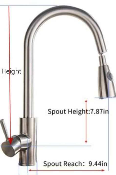 What Size Faucet Should You Choose for a Kitchen Sink? White Kitchen Faucet, Moen Kitchen Faucet, Best Kitchen Faucets, Commercial Kitchen Faucet, Touchless Kitchen Faucet, Stainless Kitchen Faucet, Butcher Block Kitchen, Bar Sink, Kitchen Faucets