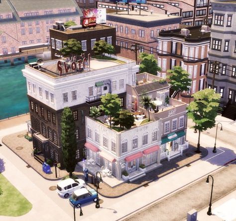 ChristinaMaria80 (taking it slow ☺️) auf X: „Can we please get #TheSims4ForRent like NOW? I finished this block in San Myshuno and desperately want to move in my Sims🙂 There are 7 apartments and several shared spaces (gym, bar, laundrette, rooftop garden), so I hope they'll like it 🏘️ #TheSims #TheSims4 #ShowUsYourBuilds https://t.co/uiDzQeHdUb“ / X Sims 4 San Myshuno, Taking It Slow, Gym Bar, San Myshuno, My Sims, Sims 4 Build, Rooftop Garden, The Sims4, Rooftop Bar