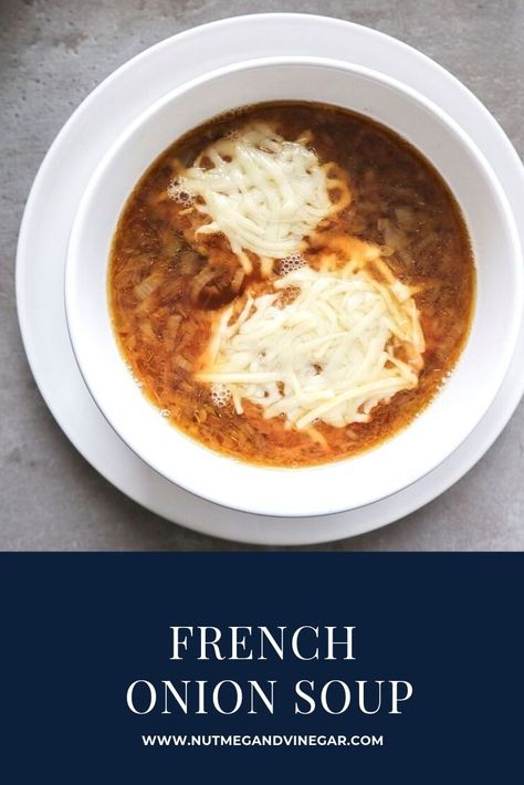 Classic French onion soup. I found this recipe in a 19th-century cookbook and, it is delicious! The perfect comfort food. Lasagna Soup Instant Pot, Wisconsin Beer Cheese Soup, Classic French Onion Soup, Onion Soup Recipe, Best Soups, Complicated Recipes, Wine Butter, Soup And Stew Recipes, French Onion Soup Recipe