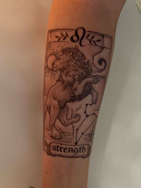 Leo Arm Tattoo, Leo Tarot Card Tattoo, Leo Back Tattoo, Leo Tattoos For Women, Leo Lion Tattoos For Women, Leo Goddess Tattoo, Leo Tattoo For Women, Leo Tattoo Ideas, Lion Tattoo For Women