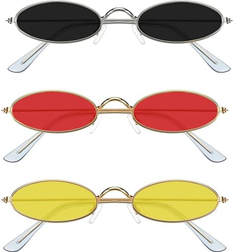 Gothic Glasses, Best Mens Sunglasses, Color Sunglasses, Vintage Sunglasses Retro, Yellow Sunglasses, High Fashion Accessories, Oval Glasses, Trendy Sunglasses, Oval Sunglasses