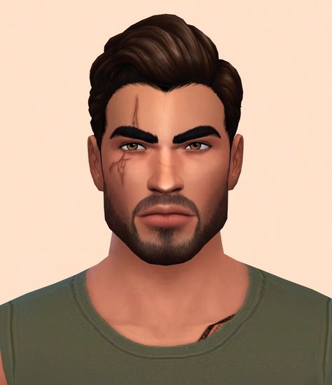 They come all together as a household, feel free to split them up :) Do whatever you want with them, would be cool if u give credit tho, cyaa General CC: skin | hairline | eyeshine remover | lashes… Eye Scar Sims 4 Cc, Male Hairline, Cc Skin, Sims 4 Male Clothes, Facial Scars, Skin Details, Battle Scars, Tattoo Shirts, Male Clothes