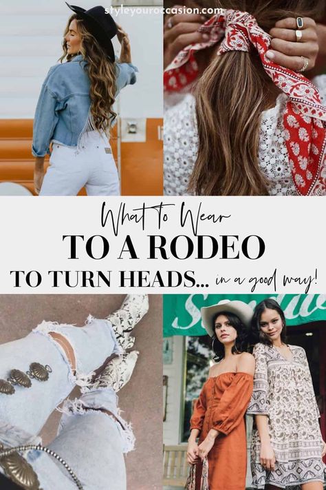 Looking for rodeo outfits? Here's exactly what to wear to a rodeo and a ton of stylish and chic western outfit ideas for women that are elevated (and not tacky!). Giddy-up! Rodeo Dress Outfit, Western Outfit Ideas For Women, Casual Rodeo Outfits, Casual Rodeo Outfits For Women, Chic Western Outfits, Outfits For Vegas, Nfr Outfits For Vegas, Nfr Outfits For Vegas Cowgirl Fashion, Vegas Cowgirl