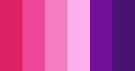 Color Palette Pink Purple, Pink And Purple Color Scheme, Monsters Costumes, Pink And Purple Color Palette, Purple Hex, Color Names Chart, Red And Violet, Halloween Color Palette, Red Pink Color