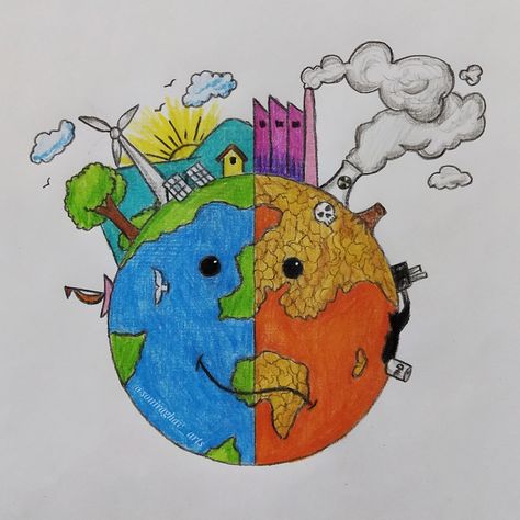 World earth day drawing / Earth day drawing / save earth drawing #earthday #worldearthdat #saveearth Poster Of Earth Day, Earth's Day Drawing, Earth Environment Drawing, Drawing For World Environment Day, Day Of Earth Drawing, Healthy Earth Drawing, Environment Day Placards, Save Planet Earth Drawing, Poster Earth Save