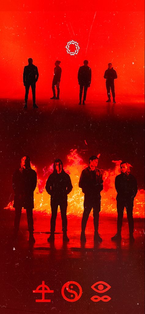 Shinedown Wallpaper Iphone, I Prevail Wallpaper, Bad Omens Band Wallpaper, Bad Omens Poster, Bad Omens Logo, Bad Omens Wallpaper, Band Wallpaper, Noah Sebastian, Chicano Style Tattoo