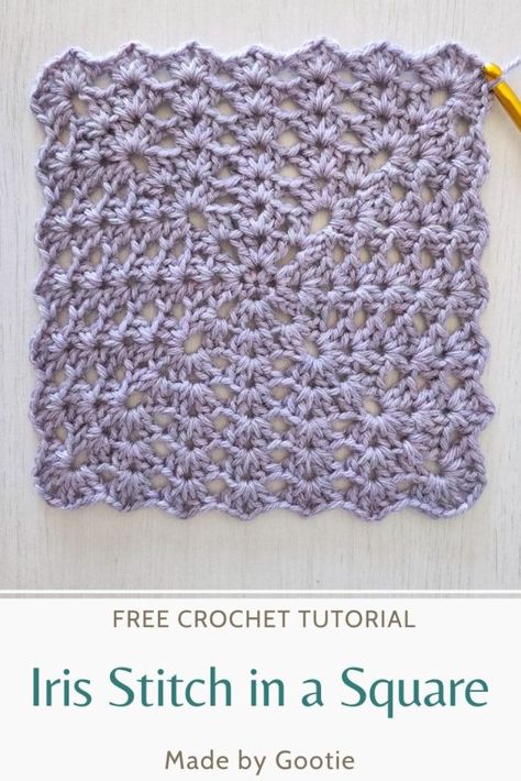 10 Inch Crochet Squares Free Pattern, Crochet Blanket In The Square, Granny Square Stiches, Afghan Crochet Squares Patterns, Crochet Lacy Granny Square, Beautiful Granny Square Crochet, Easy Crochet Square Patterns, Granny Square Variations Crochet Blocks, Loose Granny Square Crochet