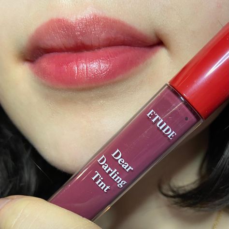 ETUDE - Dear Darling Tint - 10 Colors | YesStyle Etude House Dear Darling Water Gel Tint, Etude Dear Darling Tint, Etude House Lip Tint, Tint Etude, Playful Makeup, Dear Darling Tint, Lip Swatches, Lipstick Swatches, Lip Hydration