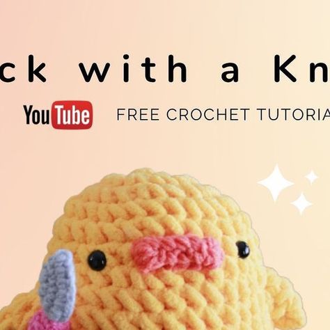 Duck With Knife Crochet Pattern Free, Duck With Knife Crochet Pattern, Written Patterns Crochet, Crochet Duck Tutorial, Crochet Duck With Knife, Amigurumi Business, Crochet Duck Free Pattern, Crochet Duck Pattern Free, Duck Crochet Pattern Free