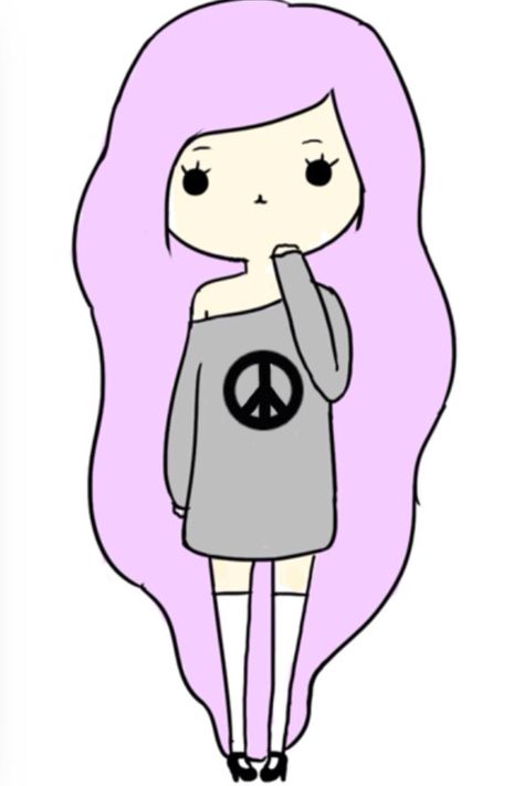 Kawaii pastel goth chibi Kawaii Girl Drawings, Pastel Goth Art, Kawaii Pastel Goth, Chibi Girl, Kawaii Chibi, Cute Cartoon Drawings, Cute Easy Drawings, Love Drawings, Kawaii Drawings