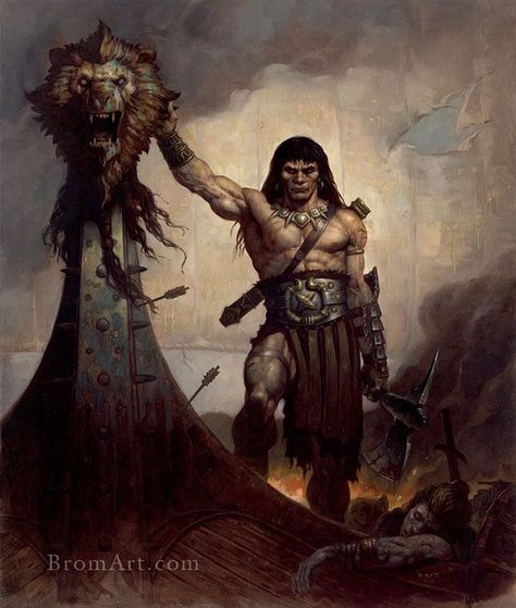 Artwork by Gerald Brom Gerald Brom, Gothic Fairy, Frank Frazetta, Arte Dc Comics, Red Sonja, Conan The Barbarian, Fantasy Paintings, Sleepy Hollow, Fantasy Artist