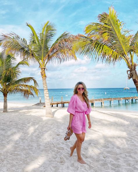 Pink romper, summer outfits, Aruba,  palm beach What To Wear In Aruba, Resort Outfits Vacation, Aruba Vacation Outfits, Summer Resort Outfits, Florida Vacation Outfits, Hawaii Vacation Outfits, Beach Resort Outfits, Beach Outfits Women Vacation, Island Vacation Outfits