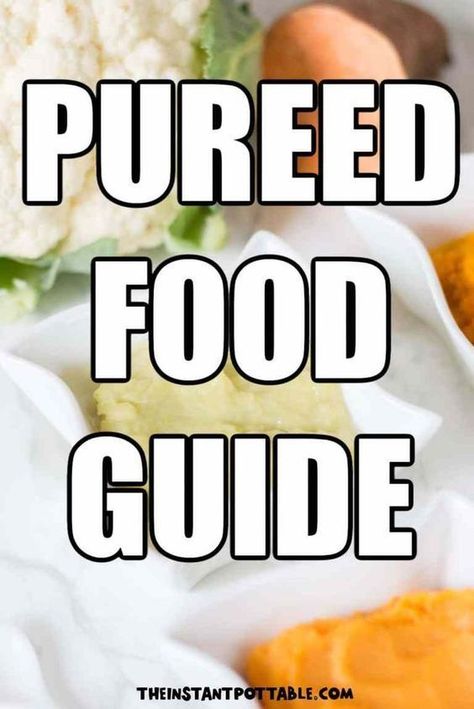 Make the perfect pureed food with this guide. It will help you get the best results from your food processor, and it’s a great way to get new ideas for dinner for elderly and others needing the pureed food diet. The Instant Pot Table has put together some great resources to help you with pureed foods! Pureed Diet Recipes, New Ideas For Dinner, Pureed Diet, Pureed Food, Gastric Bypass Recipes, Puree Recipes, Soft Foods Diet, Ideas For Dinner, Bariatric Friendly Recipes