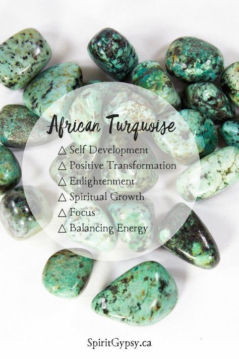 Spiritual Crystals, Gemstone Meanings, Crystal Therapy, Turquoise Crystal, Meditation Crystals, Crystal Healing Stones, African Turquoise, Crystal Magic, Positive Outlook