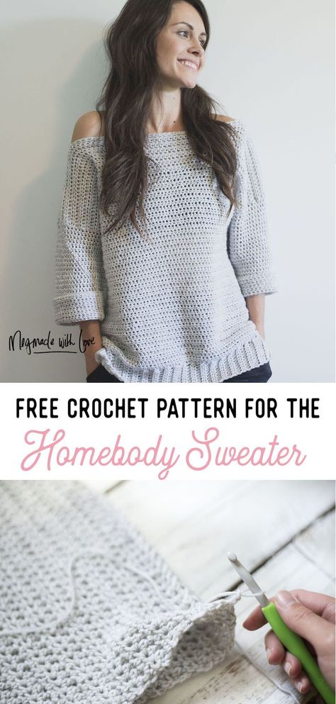 Crochet Bottoms Free Patterns, Crochet Oversize Sweater Pattern Free, Crochet Oversized Sweater Pattern Free Easy, Lightweight Crochet Sweater, Quick Crochet Sweater Pattern Free, Sweater Crochet Pattern Women, Crochet Sweater Dress Pattern Free, Free Crochet Sweater Pattern, Free Crochet Sweater Patterns For Women