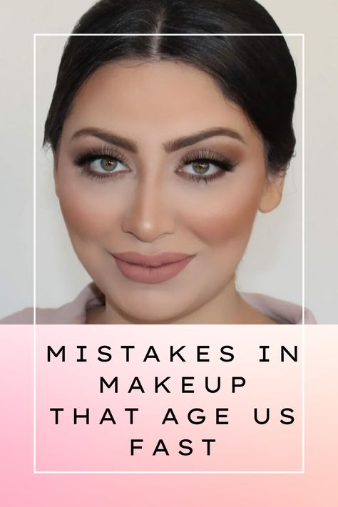 🚫 Don't let your makeup make you look older! Avoid these common mistakes that age us fast. #makeupmistakes #agingfast #beautyblunders #youthfulglow #makeuptips #antiaging #flawlessface #naturalbeauty #skincare #pinterestbeauty Look Younger Makeup Tips, Natural Makeup For Over 50 Over 50, Over 40 Glam Makeup, Makeup Tricks To Look Younger, Make Up To Look Older, Makeup In Your 50s, Makeup To Make You Look Younger, Makeup For Late 30's Faces, Makeup In 30s